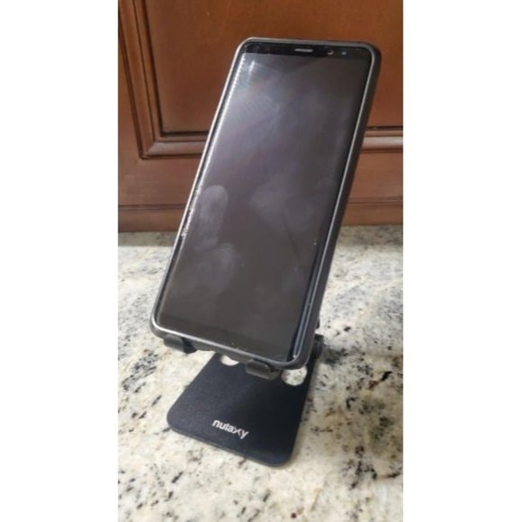 Dual Folding Cell Phone Stand, Fully Adjustable Foldable Desktop Phone Holder - Picture 4 of 4